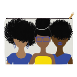 Curly Girl Trio (Blue&Yellow) Pouch