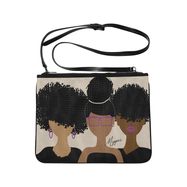 Curly Girl Trio Crossbody. Laptop Bag, Mygani. Tabitha Brown