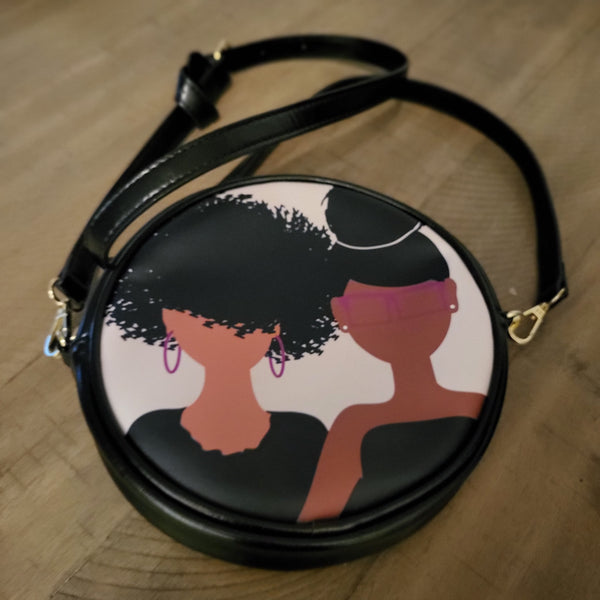 Curly Girl Round Crossbody (small)