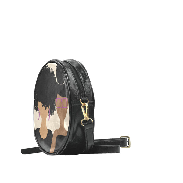 Curly Girl Round Crossbody (small)