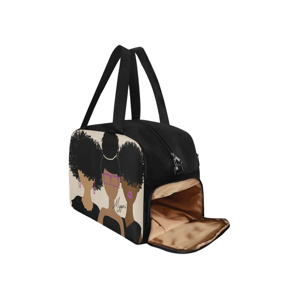 Curly Girl Trio Gym Bag w/shoe compartment