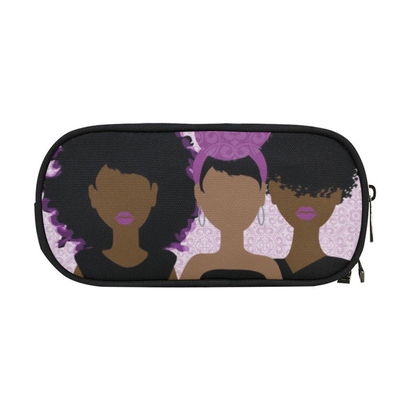 Wrapped in purple cosmetic bag