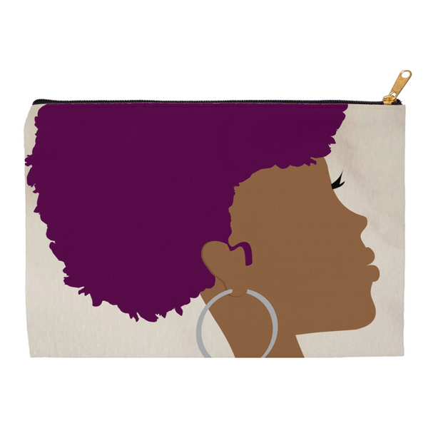 Side Curl {Purple} Pouch