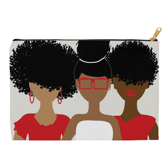 Curly Girl Trio (Red) Pouch