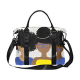 Curly Girl Trio (Blue/Yellow) Trolley Bag