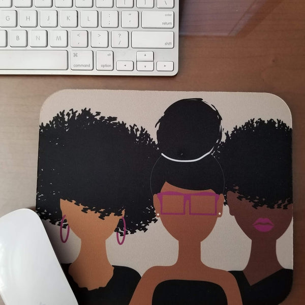Curly Girl Trio Mousepad