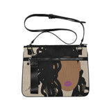 Butterfly Locs  Laptop Bag/Crossbody/Clutch
